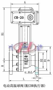 电动高温球阀(配CHR执行器)