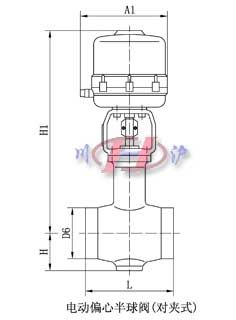 电动偏心半球阀(对夹式)