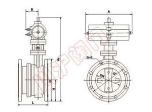 SD气动伸缩蝶阀外形尺寸