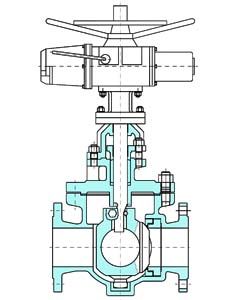GQ947Y电动轨道球阀 (内部结构图)