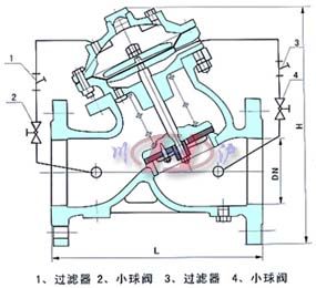 JD745多功能水泵控制阀 (结构图)