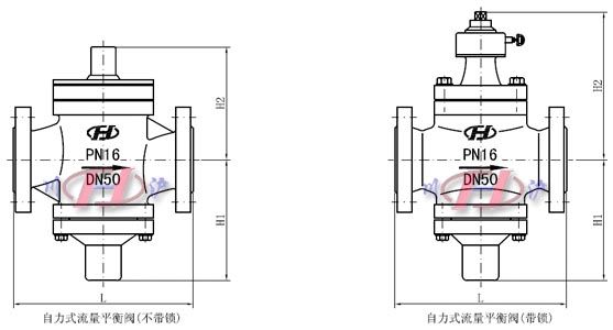 自力式流量平衡阀外形尺寸